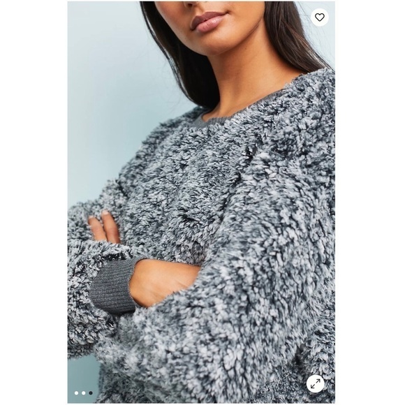 NWT ANTHROPOLOGIE SUNDAY IN BROOKLYN Sherpa Pullover Size L - Picture 3 of 6